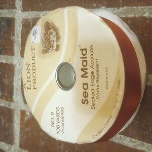 Sea Maid Rust Colored Acetate Ribbon